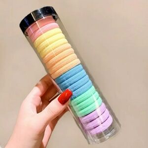 NEW 20-Pc Colorful Ponytail Holders Hair Accessories